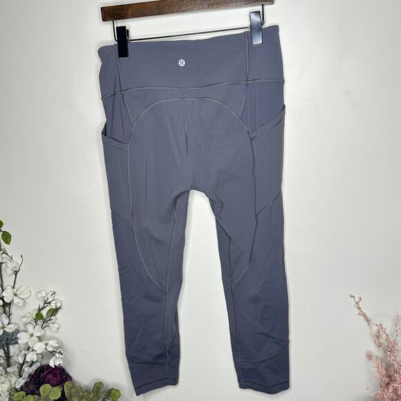 LULULEMON All The Right Places Crop II *23" Graphite Grey Sz 12 $118 {X20} - Picture 3 of 5